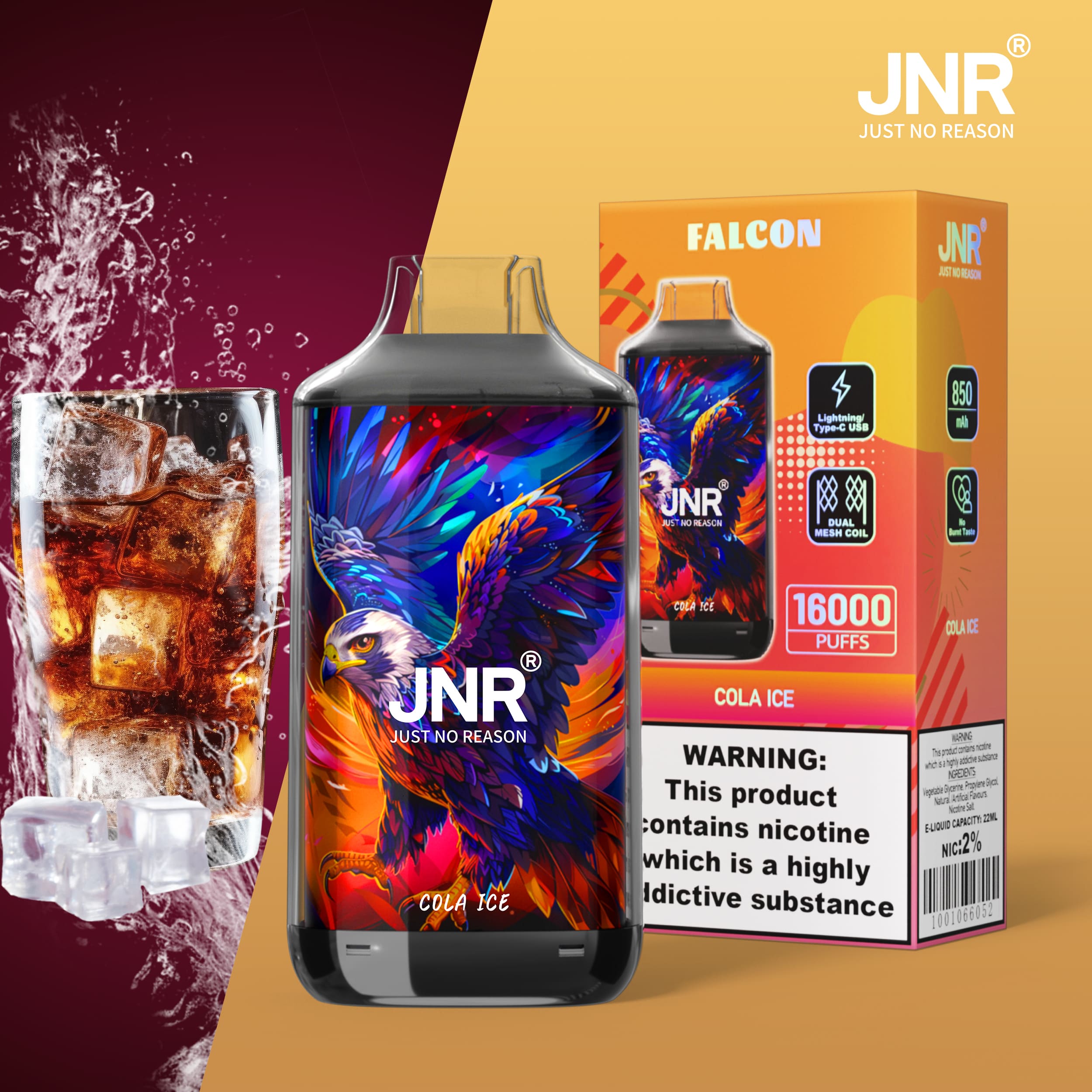 JNR Falcon 16000 Cola Ice