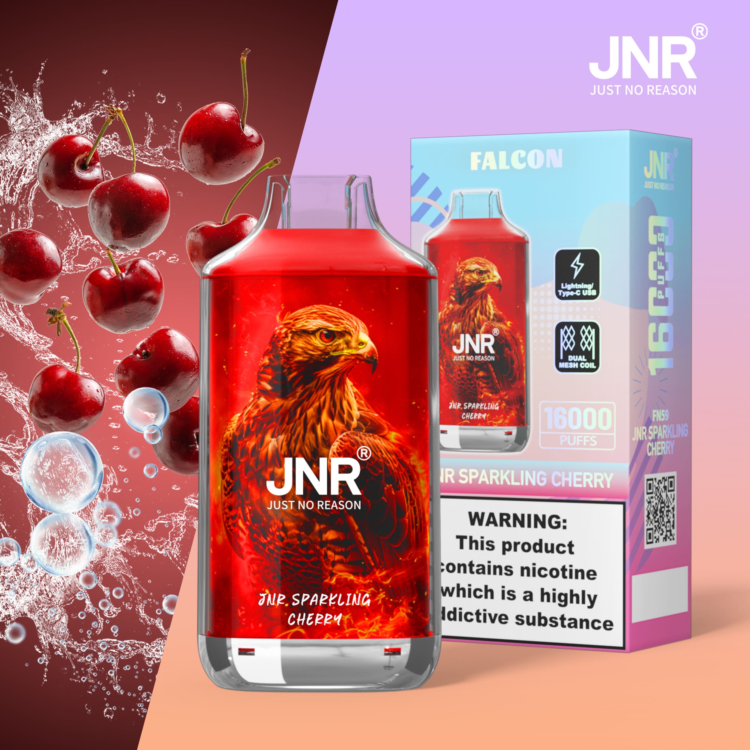 JNR Falcon 16000 Sparkling Cherry